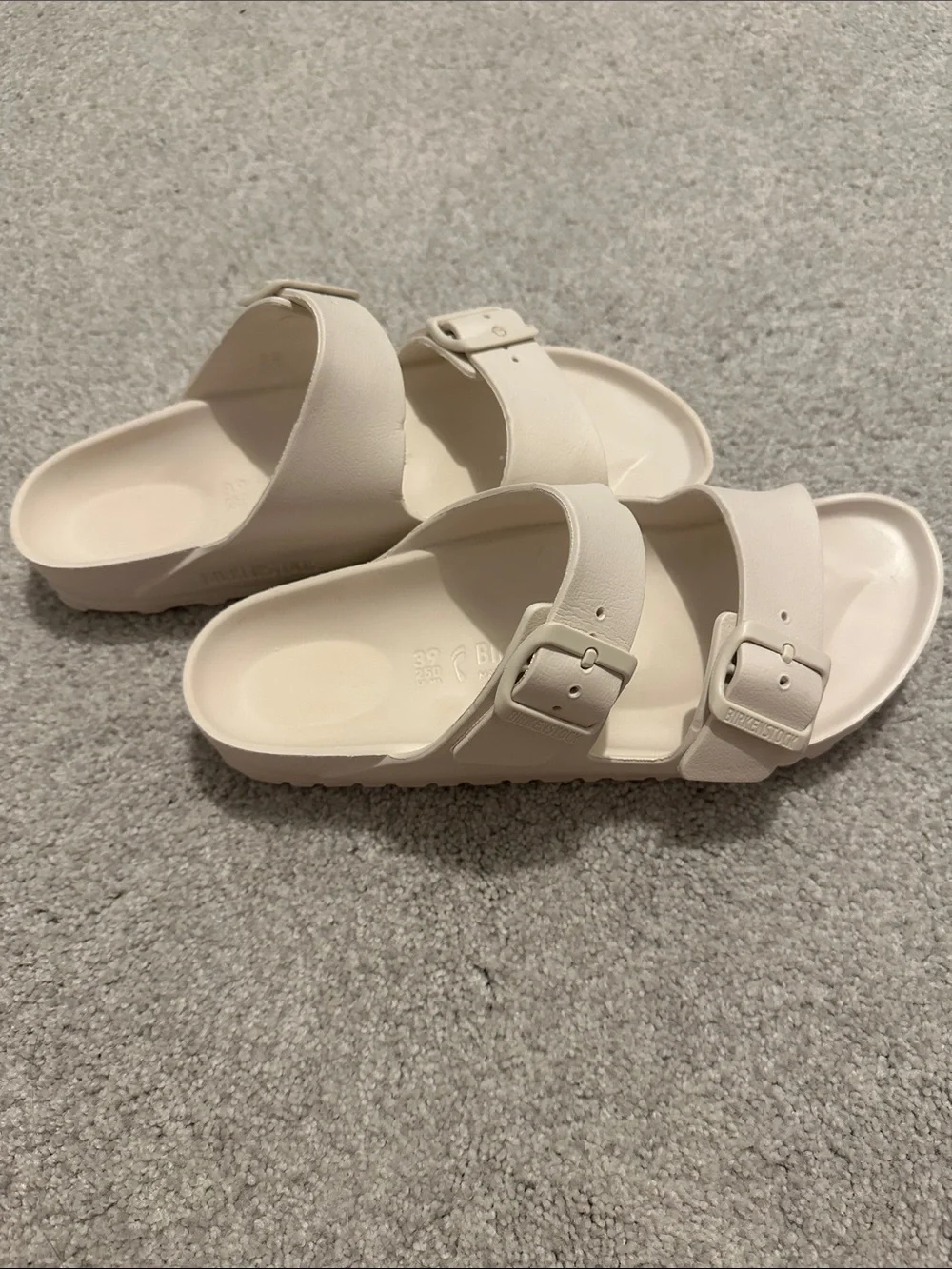 Cream Birkenstock Sandals